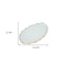 Homeroots 10in Clear and Gold Oval Crystal Serving Tray 517527 - alternate 3