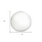 Homeroots 18" White Round Throw Pillow Insert 534279 - alternate 1