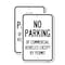 Signmission No Parking of Commercial Vehicles Except by Permit, 18'' X 24'' 2 Signs, Heavy Gauge Aluminum, 2PK A-1824-2PACK-23701 - alternate 1