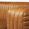Homeroots 39" Gold Leather Sofa With Silver Metallic Legs 380388 - alternate 4