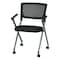 Office Star Products FC Series Folding Chair with Screen Back, Black FC8487-231 - alternate 3