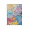 Homeroots 9' X 12' Blue Yellow Pink And Orange Abstract Washable Indoor Outdoor Area Rug 618536 - alternate 4