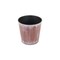 Homeroots 5in Brown and Off White Textural Tone On Tone Recycled Plastic Indoor Outdoor Round Pot Planter 488309 - alternate 3