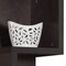 Homeroots 59" Espresso Wood and Solid Wood Four Tier Etagere Bookcase 347505 - alternate 3
