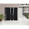 Vdomdoors Steel Double Doors Cynex 6777 Black Sidelight Exterior Window Stainless Inserts Single Modern Paint CYNEX6777DEXD-BLK-LH-O-W72+14 x H80 - alternate 2
