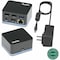 Plugable Technologies USB C CUBE - MINI DOCKING STATION, COMPATIBLE WITH THUNDERBOLT 3 PORTS AND SPECI UD-CUBE - alternate 1