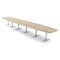 Skutchi Designs Arc Boat Conference Table With Power, 48 in W, 264 in L HAR-ABOT-48X264-T-K525-NA - alternate 1