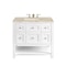 James Martin Vanities Breckenridge 36" Single Vanity, Bright White, w/ 3 CM Tajnar Eclos Top 330-V36-BW-3TJR - alternate 1