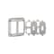 Raco Universal Exposed Work Cover, 0.563 in L, 4-1/8 in W, Square, 2 -Gang, Steel, Gray 809U - alternate 1