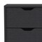 Homeroots 18" Black Five Drawer Standard Chest 524962 - alternate 6