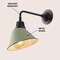 Jonathan Y Croydon 9.63" 1-Light Farmhouse Industrial Iron LED Gooseneck Arm Outdoor Sconce, Matte Olive Green JYL7612I - alternate 4