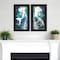 Homeroots Set Of Two Under The Sea 2 Black Framed Print Wall Art, 2PK 406129 - alternate 2