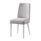 Homeroots 23" Gray And White Solid Wood And Upholstered Fabric Parsons Chair 530241 - alternate 2