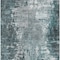 Homeroots 8' X 10' Teal Blue Gray And Charcoal Abstract Washable Indoor Outdoor Area Rug 582929 - alternate 4