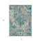 Homeroots 5' X 8' Teal Blue Ivory And Light Brown Damask Washable Indoor Outdoor Area Rug 596394 - alternate 5
