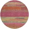 Homeroots 8' Blush Round Abstract Washable Indoor Outdoor Area Rug 608633 - alternate 4