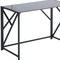 Homeroots 43" Black Glass and Metal Computer Desk 635719 - alternate 3