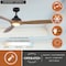 Vaxcel Niles, 60 in, Black Indoor/Outdoor Ceiling Fan, Elm Blades, LED, Remote, DC Motor F0141 - alternate 2