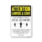 Signmission Public Safety, Campers And Staff Practice Social Distancing, 18in X 12in, OS-NS-A-1218-25357 OS-NS-A-1218-25357 - alternate 1