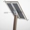 M&T Displays Earth Color 11 x 17 Inch Pedestal Sign Holder with Clear Brochure Holder Menu Board Floor Standing UCUMB31517X9002 - alternate 2