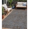 Homeroots 5' X 8' Brown And Light Blue Abstract Washable Indoor Outdoor Area Rug 599791 - alternate 1