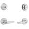 Kwikset 96900-427 Deadbolt Security Set, Keyed Entry Lock, Lever Handle, Balboa Design, Satin Chrome, Turn Piece 690DL26DCPK6SMTV1 - alternate 2