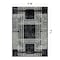 World Rug Gallery Bohemian Lines Area Rug 5 ft x 7 ft Black WR104BLACK5X7 - alternate 2