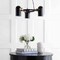 Jonathan Y Eugenio 22.5 in. Adjustable Metal LED Chandelier, Black/Brass Gold JYL6118A - alternate 6