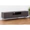 Homeroots 63in Dark Brown And Black Wood And Metal Open and Enclosed Storage TV Stand 473298 - alternate 3