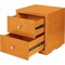 Homeroots 19" Light Brown Solid and Manufactured Wood Two Drawer Nightstand 526874 - alternate 2