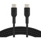 Belkin 60W USB-C to USB-C Cable - 480 Mbps - Nylon, Braided - M/M - 2m/6.6ft - Black CAB004BT2MBK - alternate 1