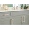 Amerock Overton 3-3/4 in 96 mm Center-to-Center Satin Nickel/Polished Chrome Cabinet Pull BP36681G1026 - alternate 2