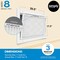 Simply 17.5x29.5x1 Merv 8, Pleated Air Filter, High Capacity, 4PK S-08-04-1752951 - alternate 4