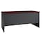 Hirsh Desk Pedestal, 30 in D X 29 1/2 in H, 66 in W X Steel, Charcoal/Mahogany 20544 - alternate 3