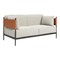 Homeroots 57in Gray and Black Loveseat 573986 - alternate 7