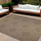 Homeroots 9' X 12' Beige Geometric Stain Resistant Indoor Outdoor Area Rug 531621 - alternate 1