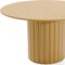 Homeroots 52" Brown Solid Wood Pedestal Base Round Top Dining Table 720987 - alternate 3