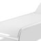 Homeroots Set of Two 23" White and Chrome Indoor Outdoor Chaise Lounge, 2PK 372158 - alternate 2