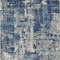 Homeroots 10' X 14' Navy Blue Gray And Ivory Abstract Washable Indoor Outdoor Area Rug 597991 - alternate 6