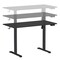 Homeroots Adjustable Black Wood and Stainless Steel Standing Desk 723774 - alternate 5