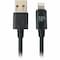 Comprehensive Cable Lightning Male to USB A Male Cable, Black LTNG-USBA-10PROBLK - alternate 3