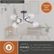 Vaxcel Orbit 25-in W Nickel Industrial Sputnik Semi Flush Mount Ceiling Light Clear Glass C0132 - alternate 6