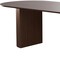 Homeroots 86" Walnut Solid Wood Double Pedestal Base Oval Dining Table 720695 - alternate 2