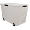 Advantus Mobile & Stackable Storage Tote W/ Lid, 15 gal, 15-4/5 in L x 23-4/5 in W x 15-4/5 in H, Clear AVT34009 - alternate 3