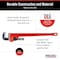 Ridgid 36" Heavy-Duty Straight Pipe Wrench, 5" Pipe Capacity, Red 31035 - alternate 4