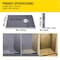 Vevor Waterproofing Shower Kit Shower Kit Tray 38''x60'' with Offset Drain PVC VV-LYDZ-PVC3860P - alternate 4