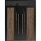 Vdomdoors Aluminum Double Doors Dekton 0163 Venezia Noce Top Transom Entry Door Painted (W72xH92) Right hand DEKTON0163DEXD-VEN-W72xH96+12-RH-O - alternate 1