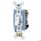 Leviton Toggle 15A 3-Way Quiet White 1203-2W - alternate 1