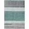 Homeroots 9' X 12' Teal Blue Off White And Gray Abstract Washable Indoor Outdoor Area Rug 615300 - alternate 5