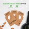 Serenelife NutriChef Kraft Wine Bottle Tags for Cellar Collection, 200 Pcs Customizable Brown Paper Labels for ACCSLWMDSF20 - alternate 2